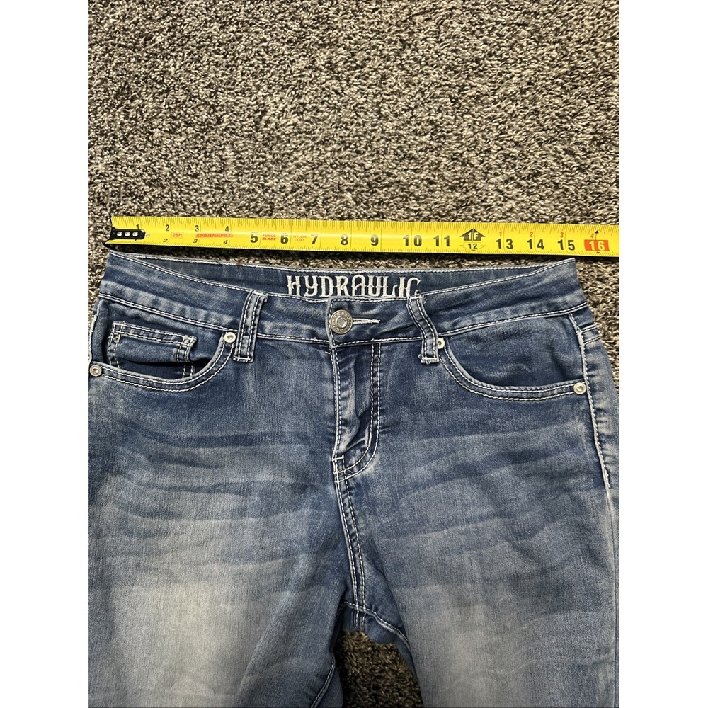 Hydraulic Jeans Woman's Size 6 Nolita Mid Rise Curvy Capri Stretch 30x23 - Picture 7 of 7